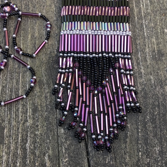 Amulet bag artisan made beaded - Picture 2 of 8